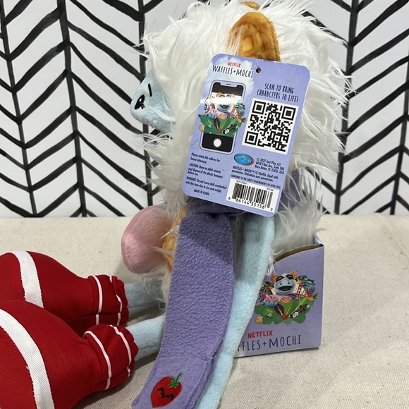 NWT Waffles + Mochi Stuffed Character from Netflix - Picture 7 of 11